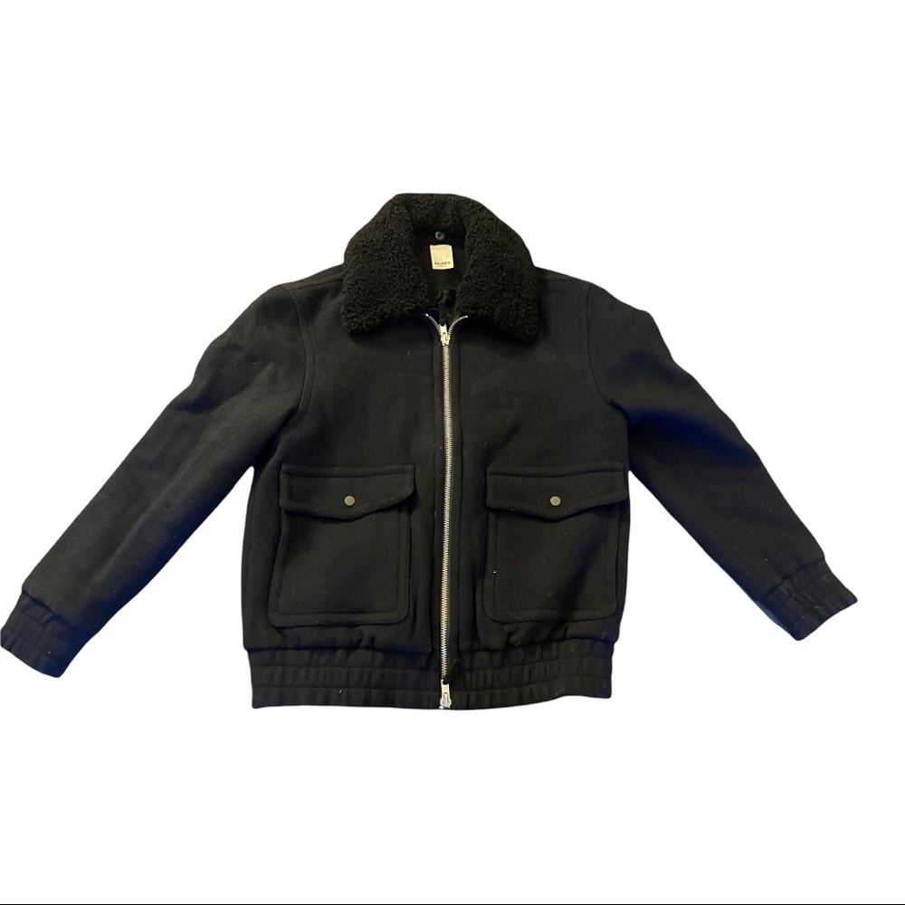 Baldwin Mens wool bomber jacket